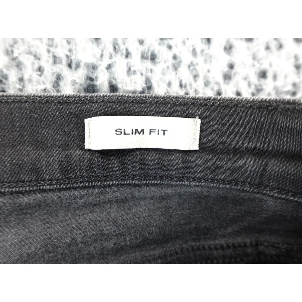 Flint and‎ Tinder Slim Fit Black Washed Denim Jeans Mens 33x32